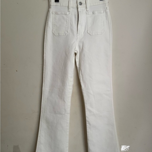 JOE'S JEANS cargo  Stretch rise crop Bootcut White. Size 23 (00) NWT - Picture 2 of 3